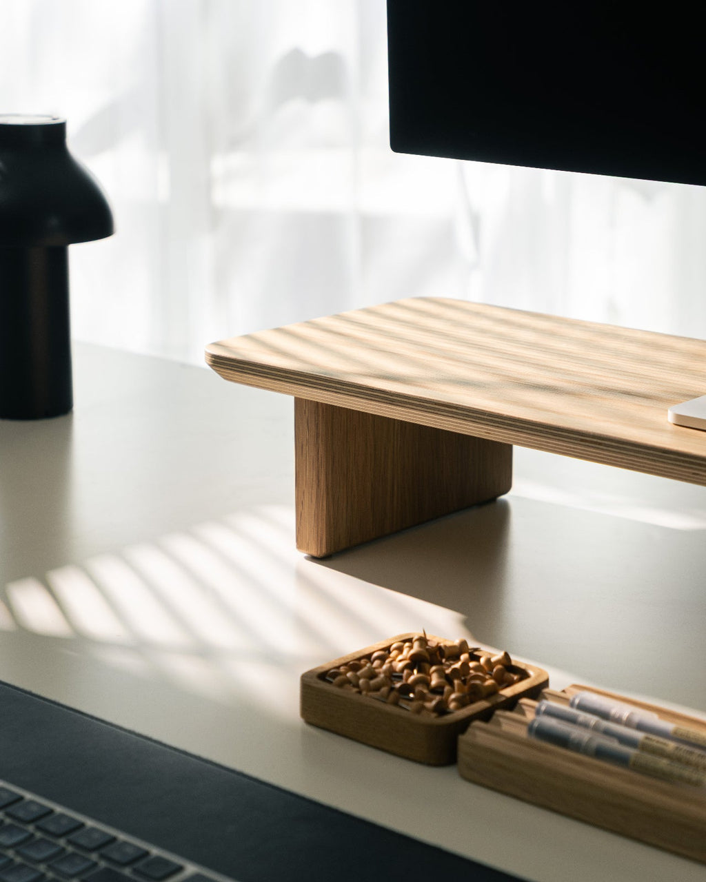 Oak Desk Shelf (Medium)