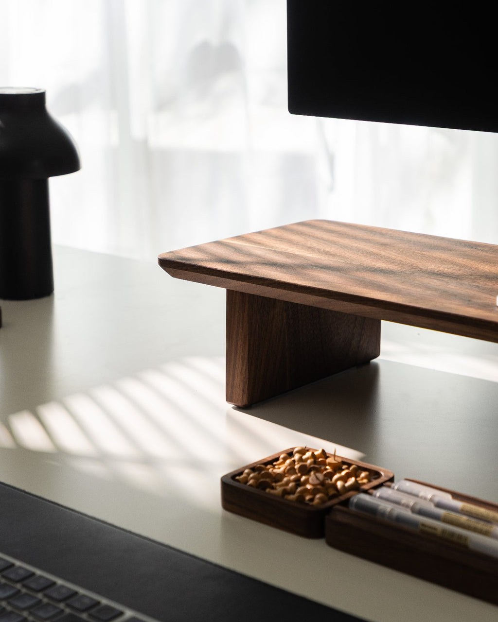 Walnut Desk Shelf (Medium)