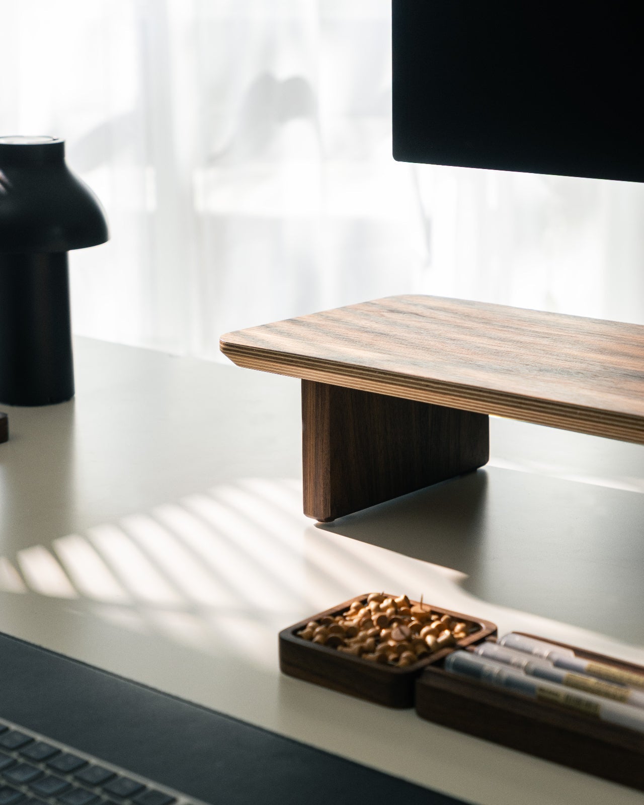 Walnut Desk Shelf (Large)